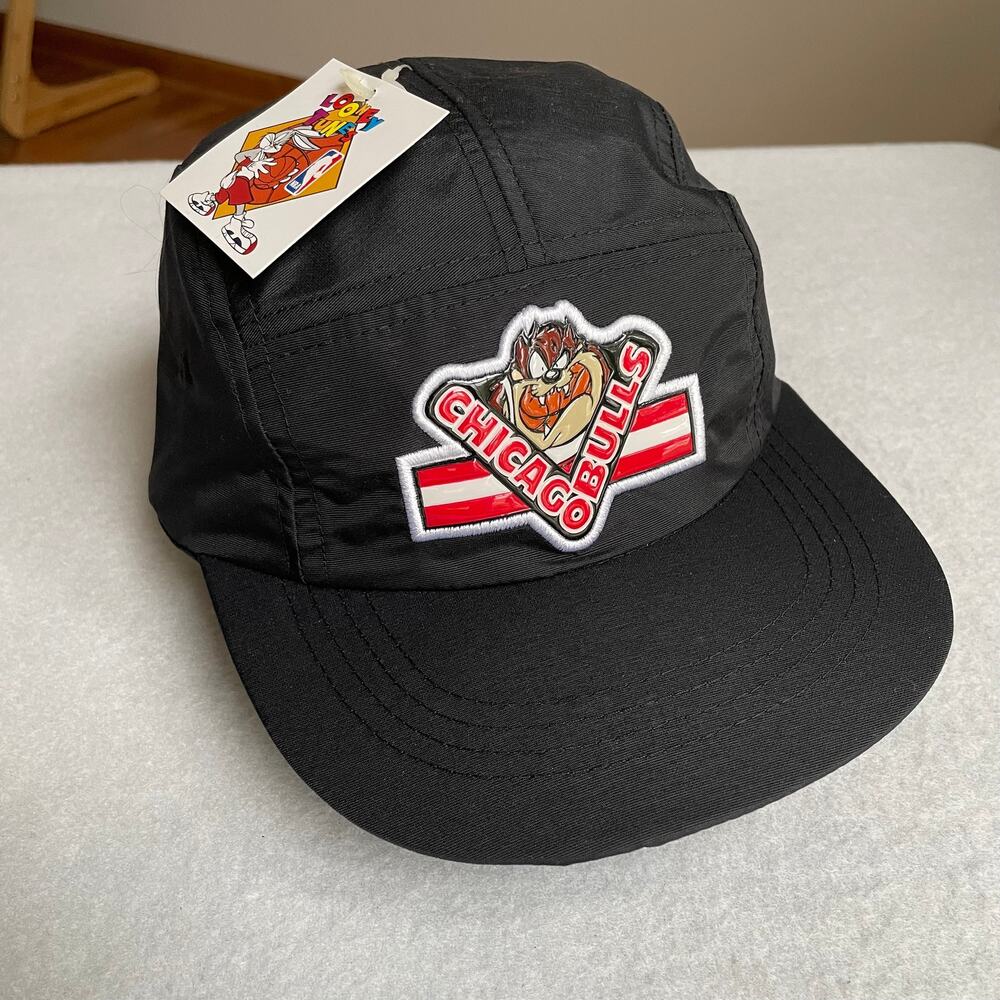 Chicago Bulls Hat Cap Boys Strapback Five Panel Taz Vintage Deadstock Youth Kids